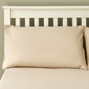 The Willow Manor Easy Care Percale Housewife Pillowcase Pair - Linen