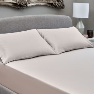 The Willow Manor Egyptian Cotton Sateen King Fitted Sheet - Champagne