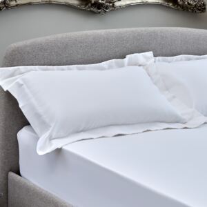 The Willow Manor Egyptian Cotton Sateen Oxford Pillowcase Pair - Glacier White