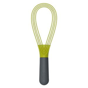 Twist Whisk - / Silicon - 2-in-1: balloon whisk + flat whisk by Joseph Joseph Green/Grey