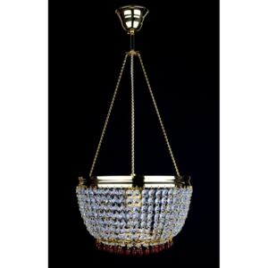 1-bulb strass basket crystal chandelier with Topaz drops