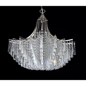 1-bulb silver design chandelier with crystal hooves