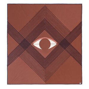 The Eye AP9 Bedspread - / 240 x 260 cm - Quilted organic cotton by &tradition Orange/Brown