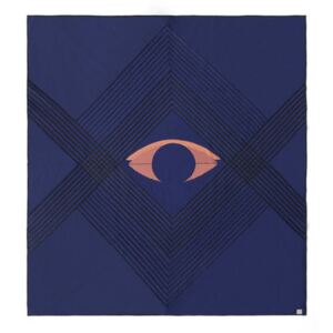 The Eye AP9 Bedspread - / 240 x 260 cm - Quilted organic cotton by &tradition Blue