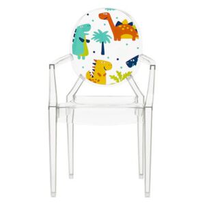 Lou Lou Ghost Children armchair - / Patterns by Kartell Multicoloured/Transparent