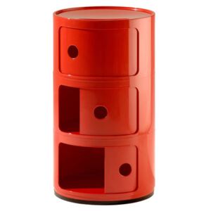 Componibili Storage - 3 elements by Kartell Red
