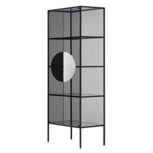 Yang Storage unit - / Vitrine - H 180 cm by Opinion Ciatti Black/Transparent