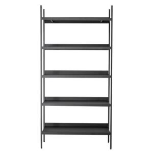 Lot Bookcase - / Metal - L 100 x H 200 cm / 6 shelves by Bloomingville Black