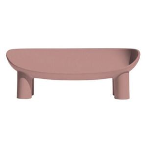 Roly Poly Straight sofa - / L 175 cm - 3 seats / Polythene by Driade Pink