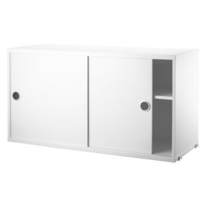 String System Crate - / 2 doors - L 78 cm by String Furniture White