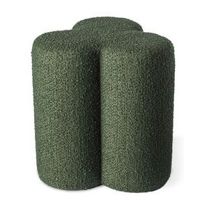 Clover Pouf - / Terry loop fabric by Pols Potten Green
