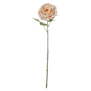 Lanzini Faux Rose Stem in White and Apricot, Set of Three
