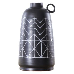 Atzi Black Bottle Vase, Large