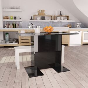 VidaXL Dining Table High Gloss Black 110x60x75 cm Chipboard