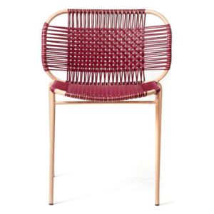Cielo Stacking chair - / PVC threads by ames Red/Purple