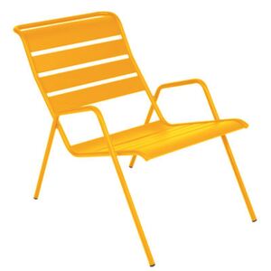 Monceau Low armchair - Stackable by Fermob Yellow/Orange