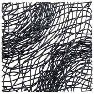 Silk Partition - / Set of 4 - hooks provided by Koziol Black