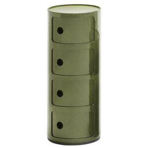 Componibili Storage - 4 drawers - H 77 cm by Kartell Green