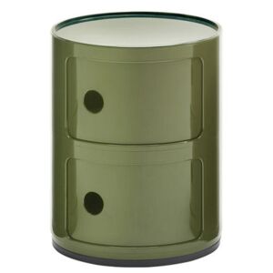Componibili Storage - 2 drawers / H 40 cm by Kartell Green