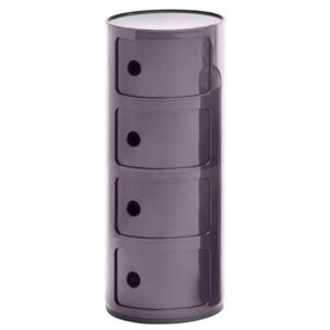 Componibili Storage - 4 drawers - H 77 cm by Kartell Purple