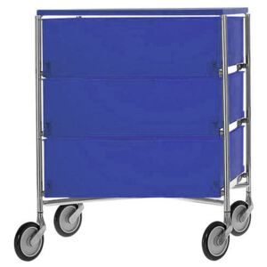 Mobil Mobile container - With 3 drawers by Kartell Blue