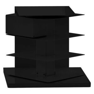Ptolomeo Rotating bookshelf - 4 sides by Opinion Ciatti Black
