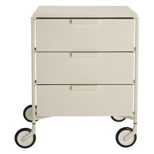 Mobil Mobile container - / 3 drawers - Matt version by Kartell White