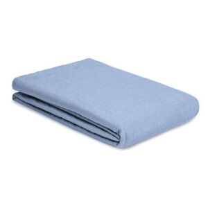 Flat sheet 270 x 310 cm - / 270 x 310 cm - Washed linen by Au Printemps Paris Blue