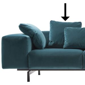 Sofa accessory - / Velvet - 48 x 48 cm by Kartell Blue