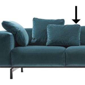Sofa accessory - / Velvet - 48 x 35 cm by Kartell Blue