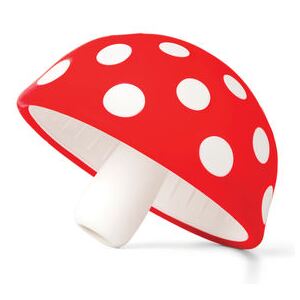 Magic Mushroom Funnel - / Flexible silicone by Pa Design White/Red