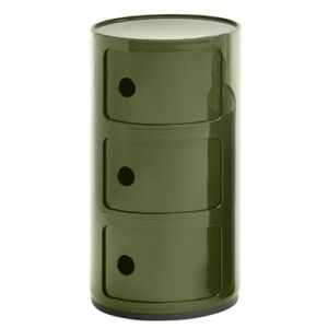 Componibili Storage - 3 drawers / H 58 cm by Kartell Green