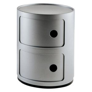 Componibili Storage - 2 elements by Kartell Grey/Silver