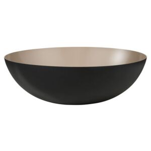Krenit Salad bowl - / Ø 38 x H 12 cm - Steel by Normann Copenhagen Beige