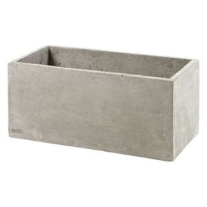 Concrete Box Flower-pot holder - Rectangular - 29 x 14,5 cm/ For Herb Console by Serax Grey