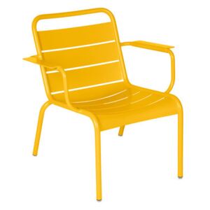 Luxembourg Lounge armchair - / Low seat by Fermob Yellow