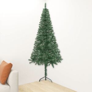 VidaXL Corner Artificial Christmas Tree Green 120 cm PVC