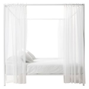 Illetto Four-poster bed - / 180 x 210 x H 210 cm - Steel & tulle by Opinion Ciatti White