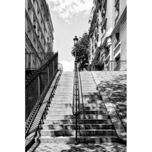 Art Photography Black Montmartre - Montmartre Staircases, Philippe Hugonnard