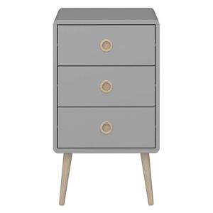 Calico 3 Drawer Side Table