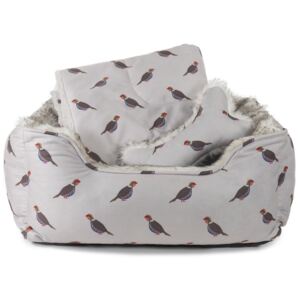 Rosewood Partridge Print Dog Bed Bundle S/M