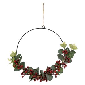 Hanging Wreath with Foliage and Berries