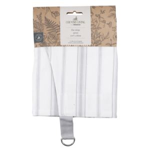 Country Living Apron Flat Stripe - Country Grey