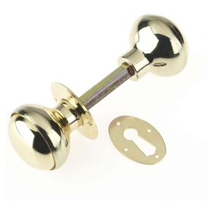 Yale Rim Lock Door Knob - Brass