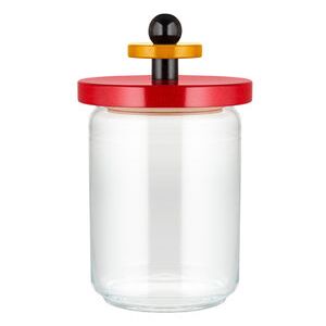 / By Ettore Sottsass - 100 cl Airtight jar - / Alessi 100 Values ​​Collection by Alessi Red