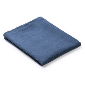 Fabric tablecloth - / 160 x 160 cm - Stain-resistant TEFLON®-treated linen by Au Printemps Paris Blue