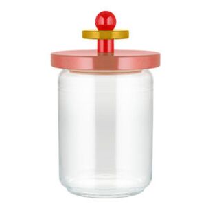 / By Ettore Sottsass - 100 cl Airtight jar - / Alessi 100 Values ​​Collection by Alessi Pink