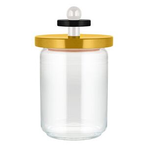 / By Ettore Sottsass - 100 cl Airtight jar - / Alessi 100 Values ​​Collection by Alessi Yellow