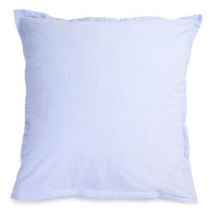 Pillowcase 65 x 65 cm - / 65 x 65 cm - Washed cotton percale by Au Printemps Paris Blue