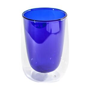 Doppler Tea glass - / Insulating double wall by Fundamental Berlin Blue